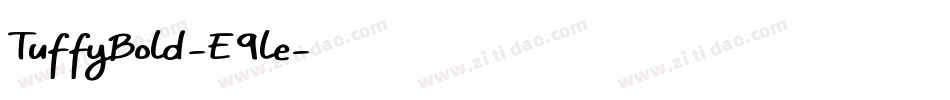 TuffyBold-E9le字体转换