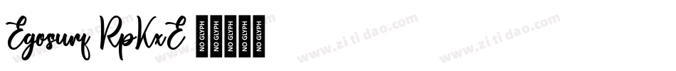 Egosurf-RpKxE字体转换