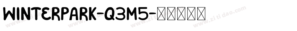 Winterpark-q3M5字体转换