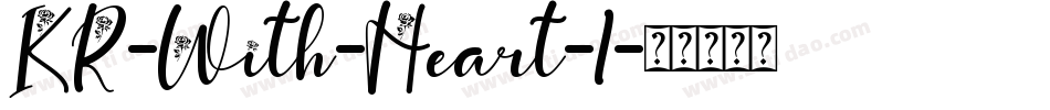 KR-With-Heart-1字体转换