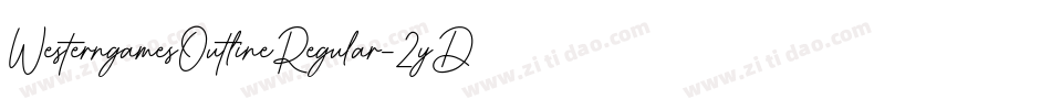 WesterngamesOutlineRegular-2yDv字体转换