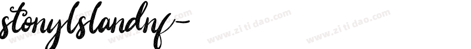 stonylslandnf字体转换