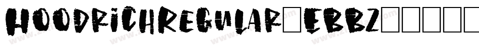 HoodrichRegular-EBBz字体转换