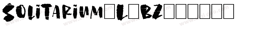 Solitarium-L7BZ字体转换