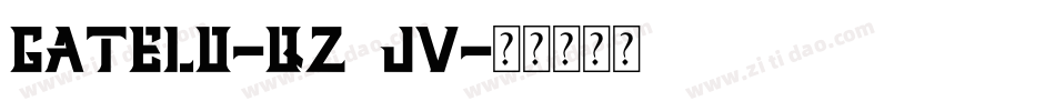 Gatelo-qZ3JV字体转换
