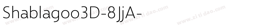 Shablagoo3D-8JjA字体转换