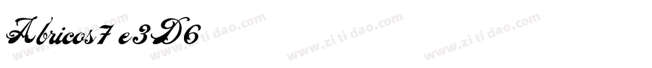 Abricos7-e3D6字体转换
