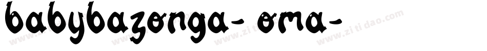 Babybazonga-8OmA字体转换