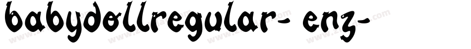 BabydollRegular-1enZ字体转换