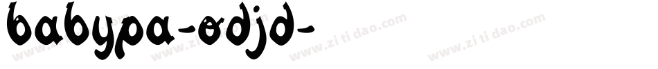 Babypa-Odjd字体转换