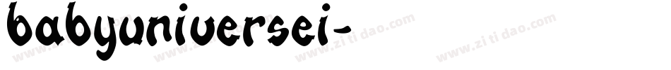 Babyuniversei字体转换
