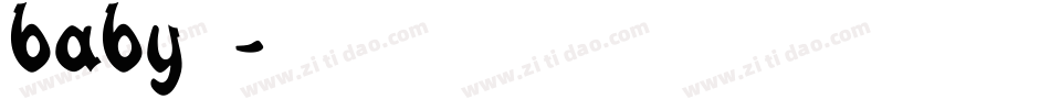baby字体字体转换