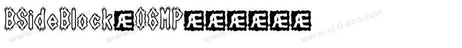 BSideBlock-06MP字体转换
