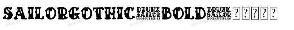 SailorGothic-Bold字体转换