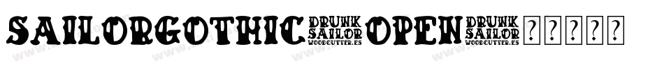 SailorGothic-Open字体转换