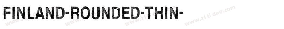 Finland-Rounded-Thin字体转换