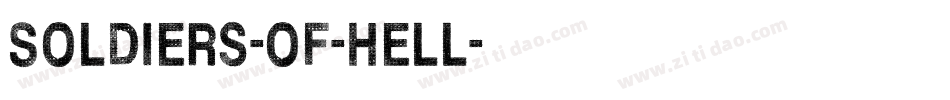 Soldiers-of-Hell字体转换