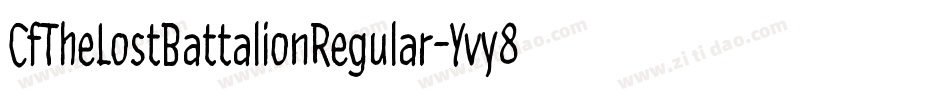 CfTheLostBattalionRegular-Yvy8字体转换