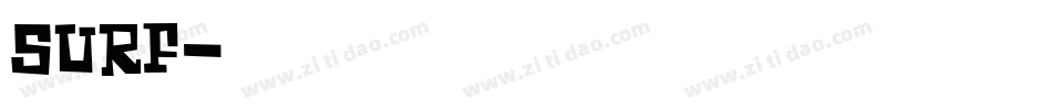 surf字体转换