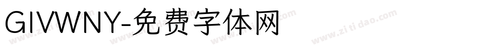 GIVWNY字体转换
