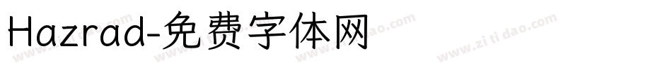 Hazrad字体转换