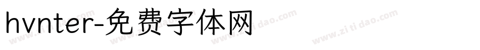 hvnter字体转换