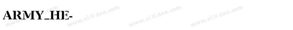 ARMY_HE字体转换
