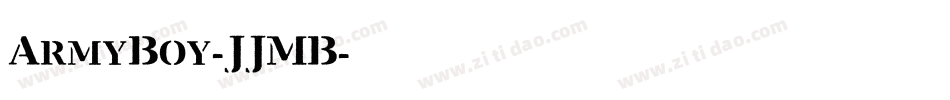 ArmyBoy-JJMB字体转换