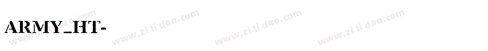 army_ht字体转换