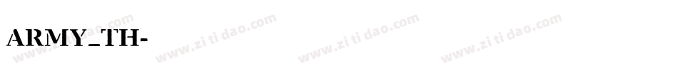 army_th字体转换