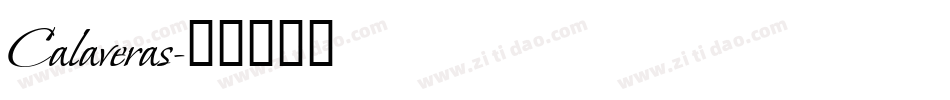 Calaveras字体转换