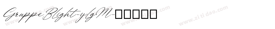 GruppeBLight-yLgM字体转换