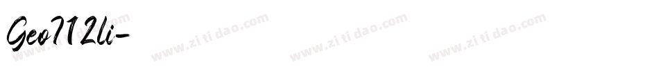 Geo712li字体转换