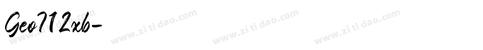 Geo712xb字体转换