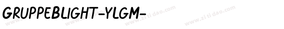 GruppeBLight-yLgM字体转换