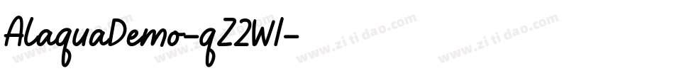 AlaquaDemo-qZ2W1字体转换