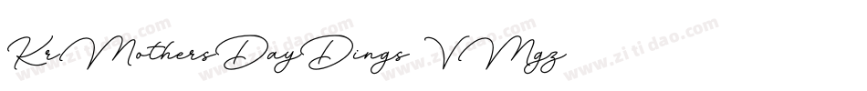 KrMothersDayDings-VMgz字体转换 KrMothersDayDings-VMgz字体转换