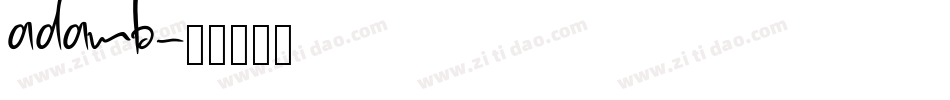 adamb字体转换
