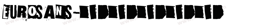 EUROSANS字体转换