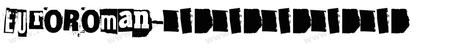 EuroRoman字体转换
