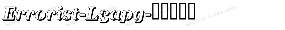 Errorist-L3apg字体转换