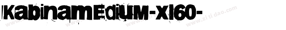 KabinaMedium-xl60字体转换