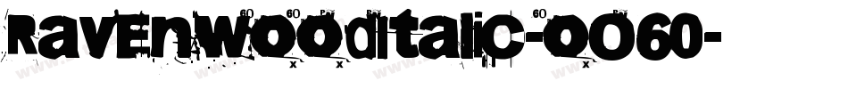 RavenwoodItalic-oO60字体转换