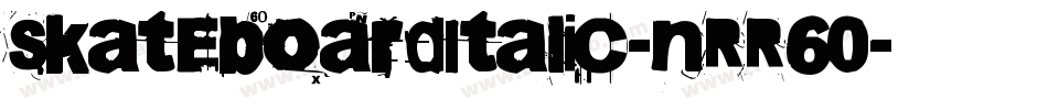 SkateboardItalic-nRR60字体转换