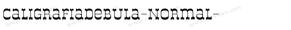 CaligrafiaDeBula-Normal字体转换