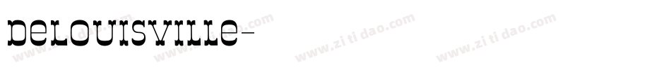 DeLouisville字体转换