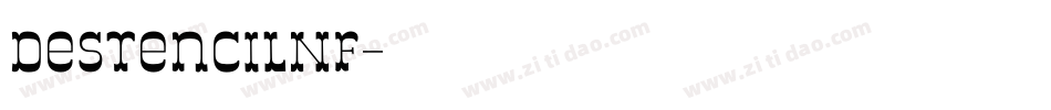 DeStencilNF字体转换