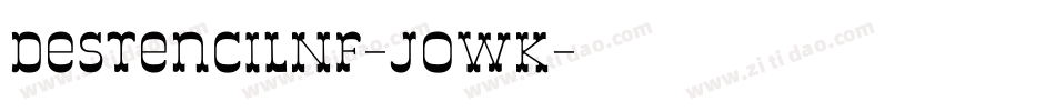 DeStencilNf-JOWK字体转换