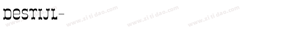DeStijl字体转换
