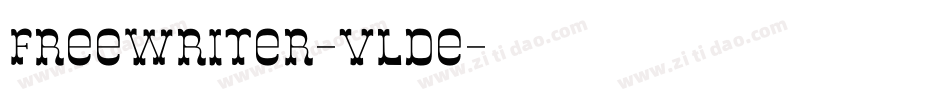 FreeWriter-VLDe字体转换